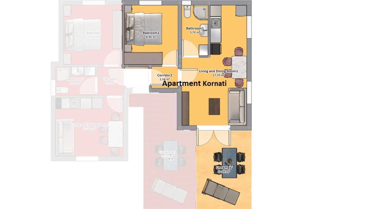 Apartmani Villa Lilliana Tribalj Eksteriør billede